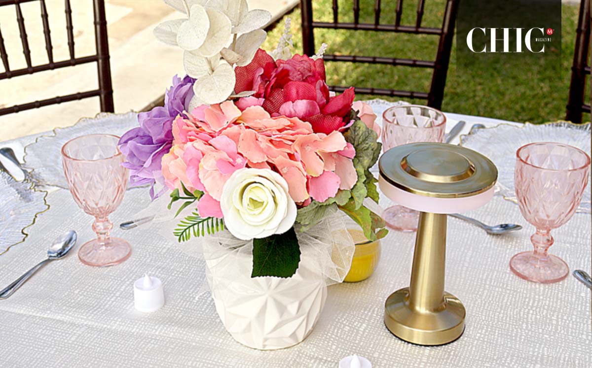 Detalles de los arreglos florales