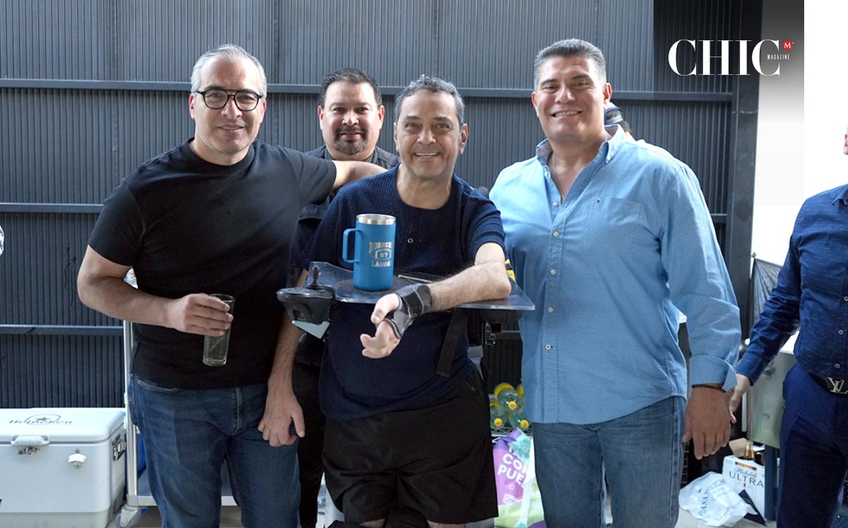 José Luis, Daniel, Hugo y René