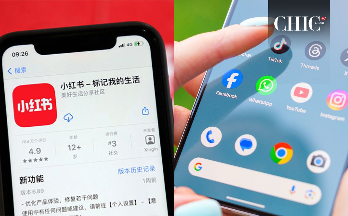 Xiaohongshu llega a ganar descargas ante la situación con TikTok (Xiaohongshu/Getty Images)