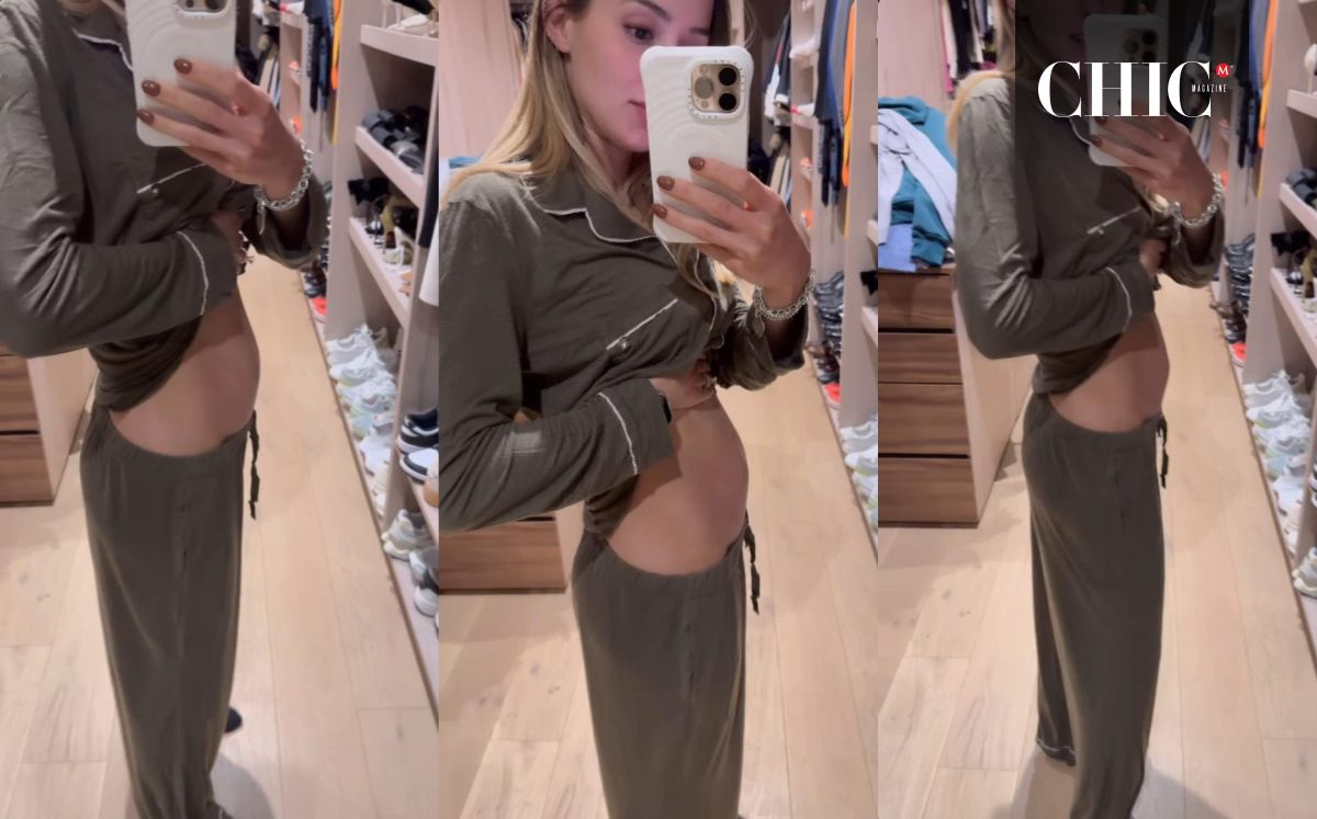 Mariana Rodríguez presume su pancita de embarazada en sus historias (Foto: Instagram)