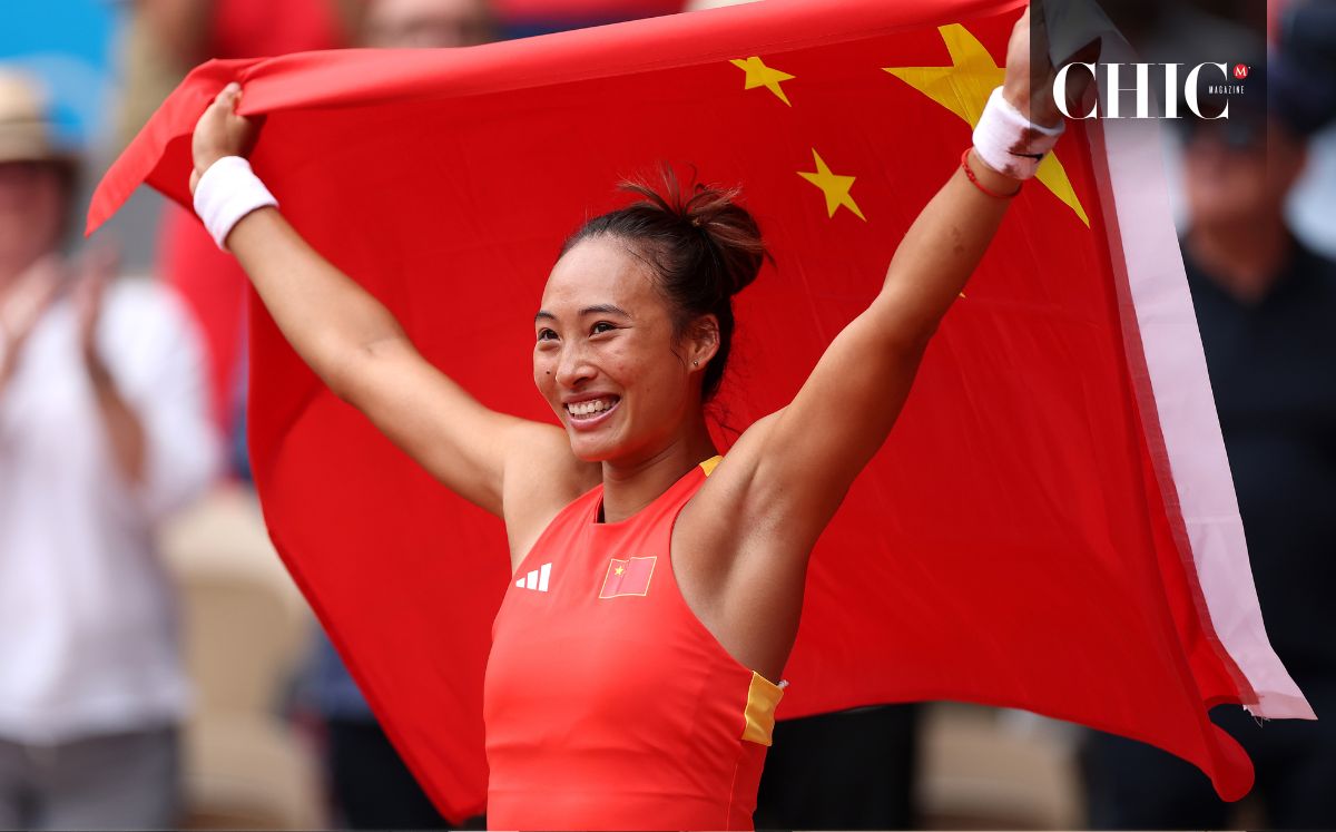 Ella es Qinwen Zheng, la nueva embajadora de Dior (Foto: Getty)