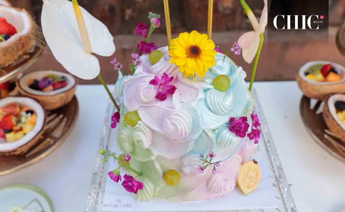 Pastel con el que celebraron las festejadas / Fotos: Daniel Saldívar