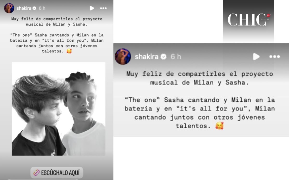Reacción de Shakira al lanzamiento de la canción de sus hijos (Instagram)