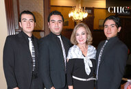 Adrián, Gilberto, Blanca Alicia y Mario