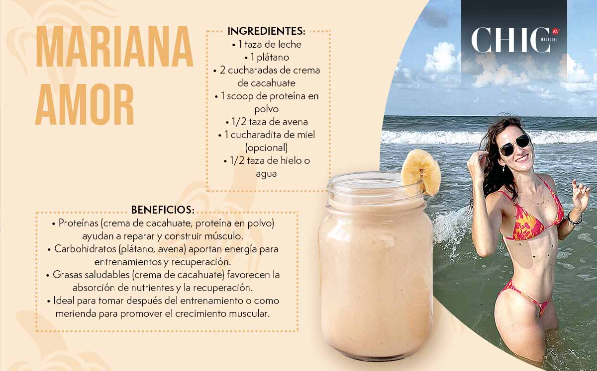 MARIANA AMOR adora tomarse este licuado en las mañanas
