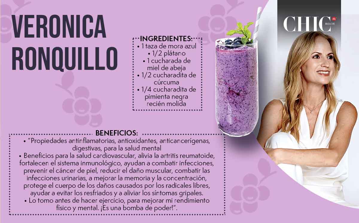 VERONICA RONQUILLO nos comparte su smoothie y sus beneficios