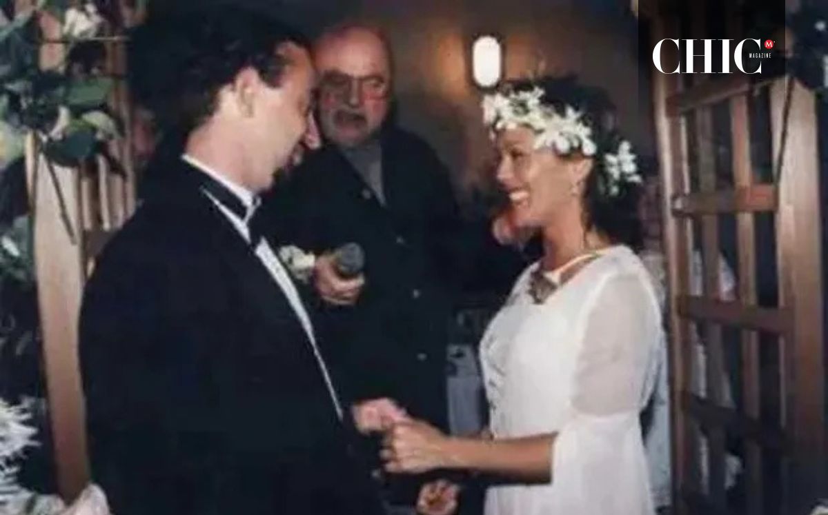 Farel Goodman y Alejandra Guzmán en su boda (Milenio)