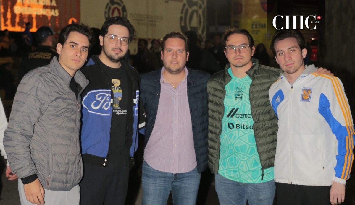 Rodrigo Guajardo, Alex Belden, Salvador Zambrano, Leo Guajardo y Marcelo Salazar / Foto: Daniel Saldívar