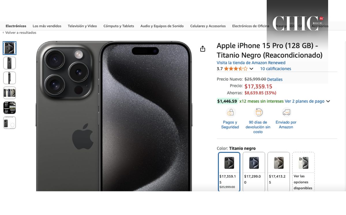 Amazon pone en descuento este iPhone 15 Pro (Amazon)