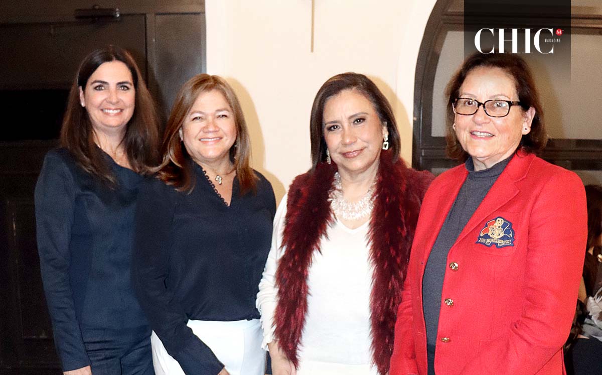 DENISSE SUAREZ, NORMA REYNAGA, ANA LAURA DE LLANO Y CARLOTA disfrutaron de un delicioso menú de lasaña con ensalada de pera y fresa
