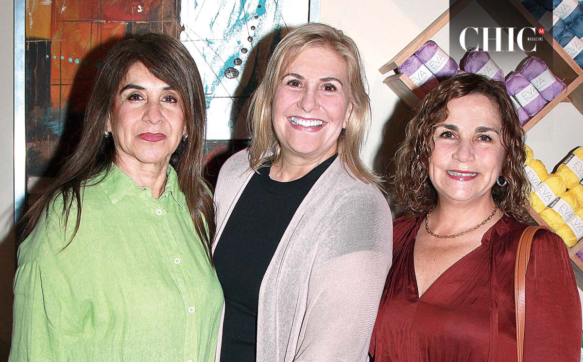 LUISA VITIERO, ROSA MUELA Y MECHE ARIAS llegaron puntuales a la inauguración