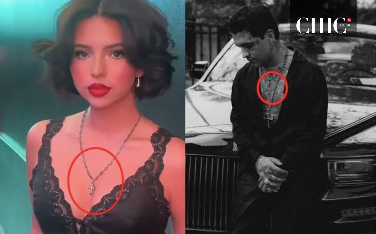 Cadena de Christian Nodal que usa Ángela Aguilar (Instagram)