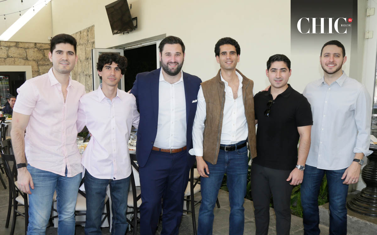 Óscar Cantú, Alejandro Andonie, Manolo González, Pato Andonie, Andrés Guerra y Enrique Salinas
