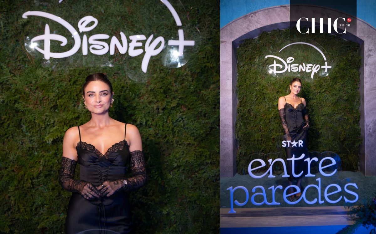 Aislinn Derbez en la premiere de "Entre Paredes" (Cortesía: Disney)