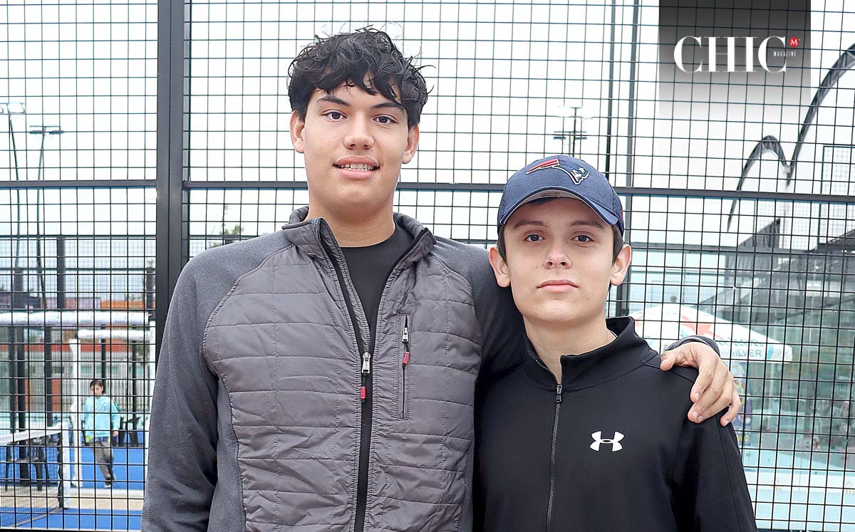 HOMERO CASTILLO Y LIAM GUIRAO llegaron puntuales al Padel 11:11 Sport Club