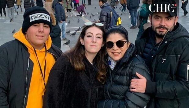 Victoria Fayad fue cuestionada por la prensa en el bautizo de Tessa (Instagram)