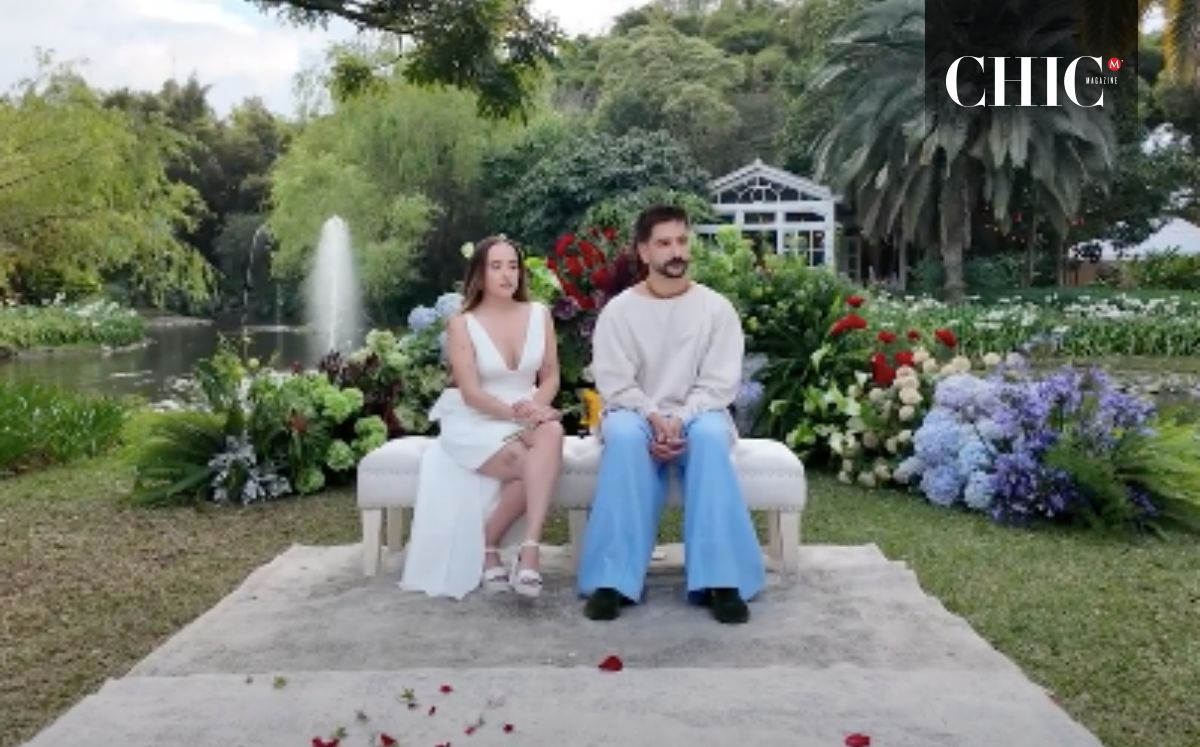 Evaluna Montaner y Camilo en su boda de madera (YouTube)