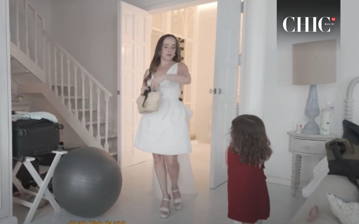 Evaluna Montaner con su icónico vestido de boda de madera con Camilo (YouTube)