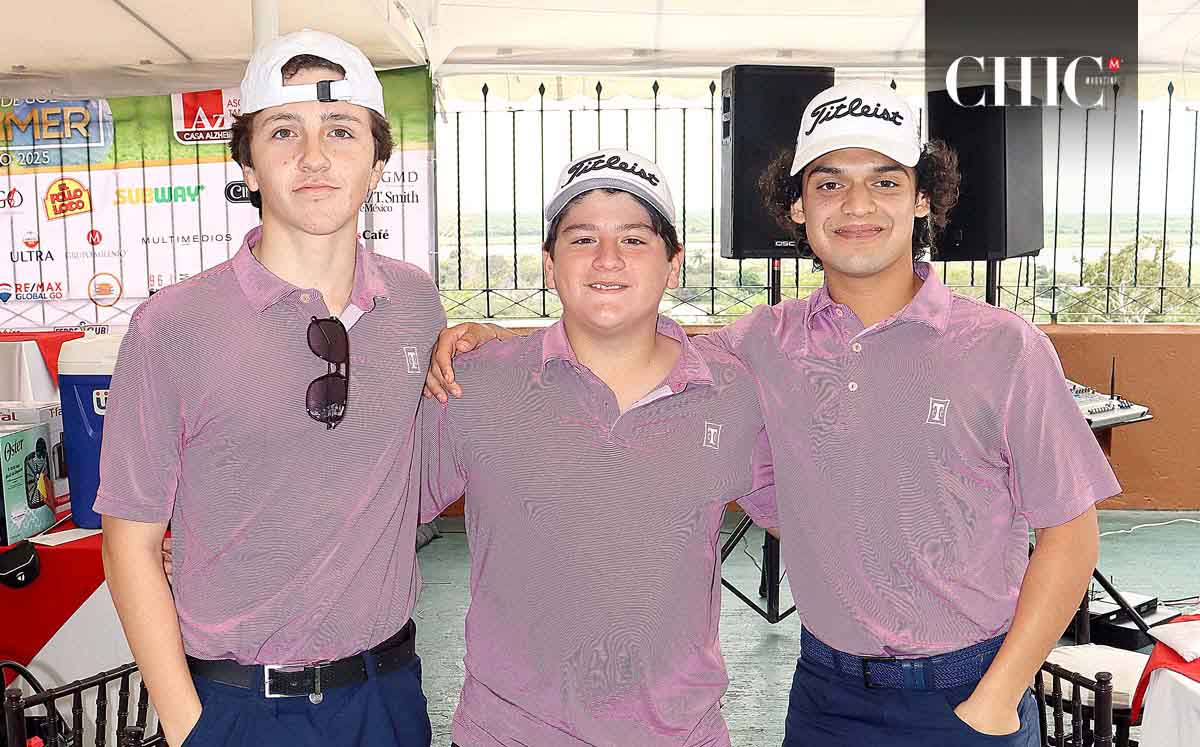LEANDRO ELIZONDO, DIEGO LACAVEX, BERNARDO PÉREZ llegaron puntuales al Club Campestre Tampico