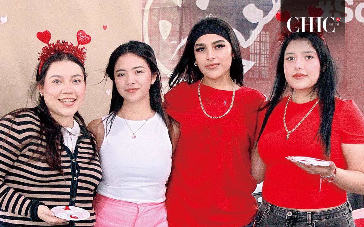FERNANDA CARMONA, ANDREA MIRANDA, MARLENE RUÍZ Y CRISTAL CARMONA llegaron puntuales al festejo