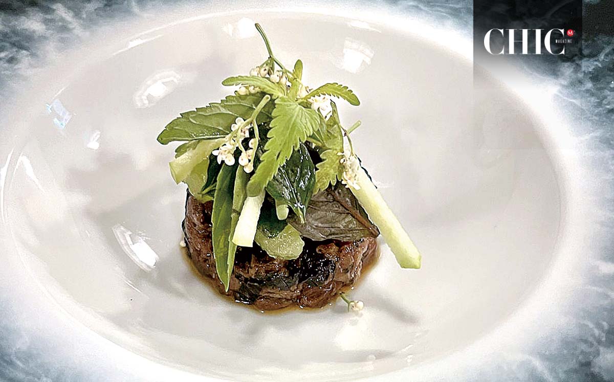 Exquisito platillo servido durante la cena de El Porvenir