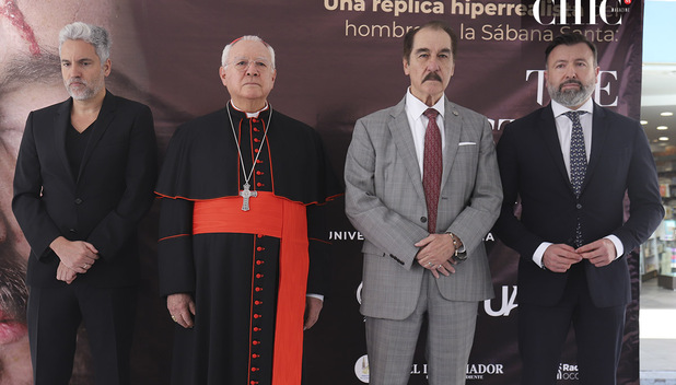 Álvaro Blanco, Cardenal José Francisco Robles Ortega, Antonio Leaño Reyes y Francisco Moya Ramos