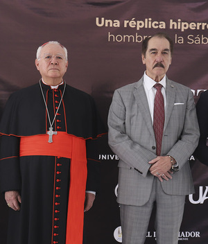 Álvaro Blanco, Cardenal José Francisco Robles Ortega, Antonio Leaño Reyes y Francisco Moya Ramos