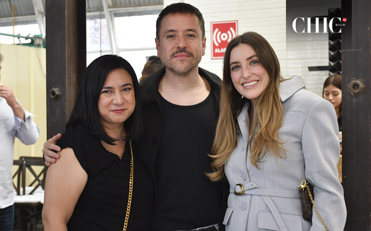 Claudia Elizondo, Álvaro Valadez y Sophia Lascurain