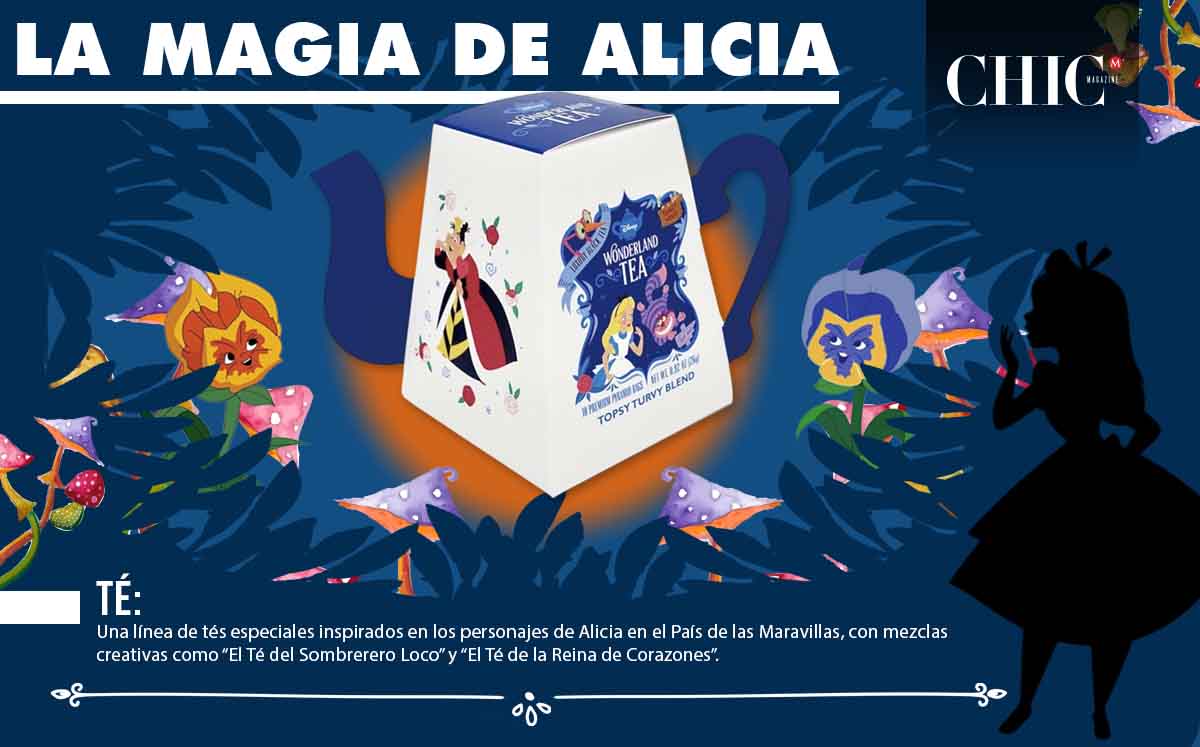 Una línea de tés especiales inspirados en los personajes de Alicia en el País de las Maravillas, con mezclas creativas como El Té del Sombrerero Loco