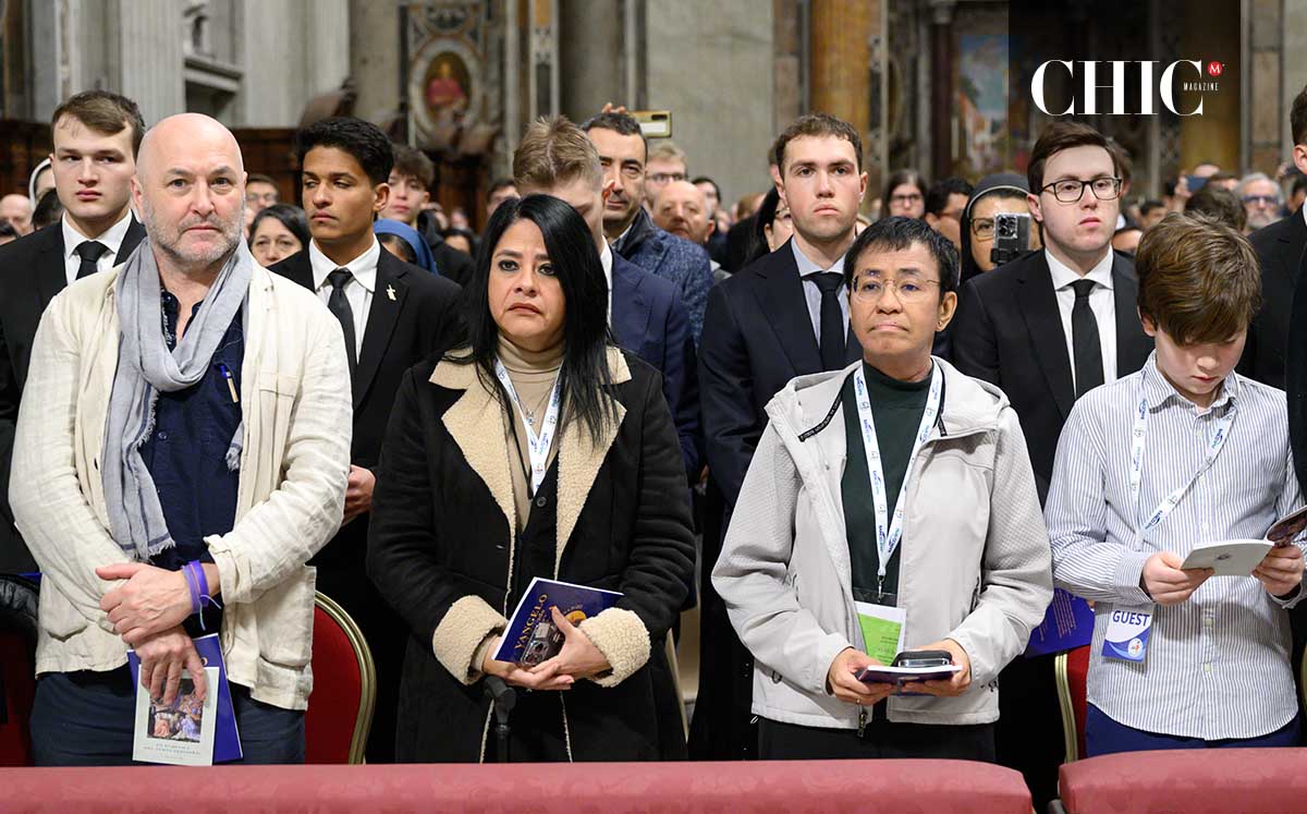 Colum McCann, Maru Castañeda y Maria Ressa felices en el Jubileo en Roma Italia