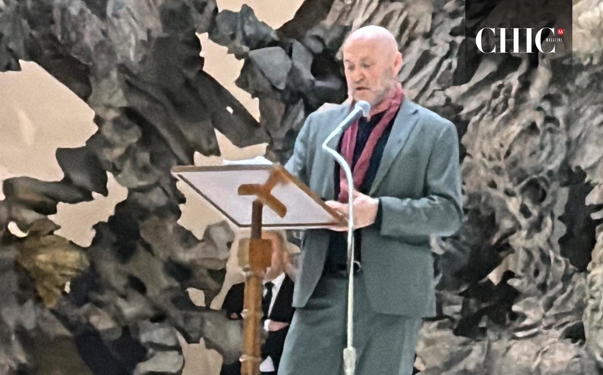 Colum McCann (Presidente y co-fundador de Narrative 4) pronunció un discurso de apertura en la conferencia