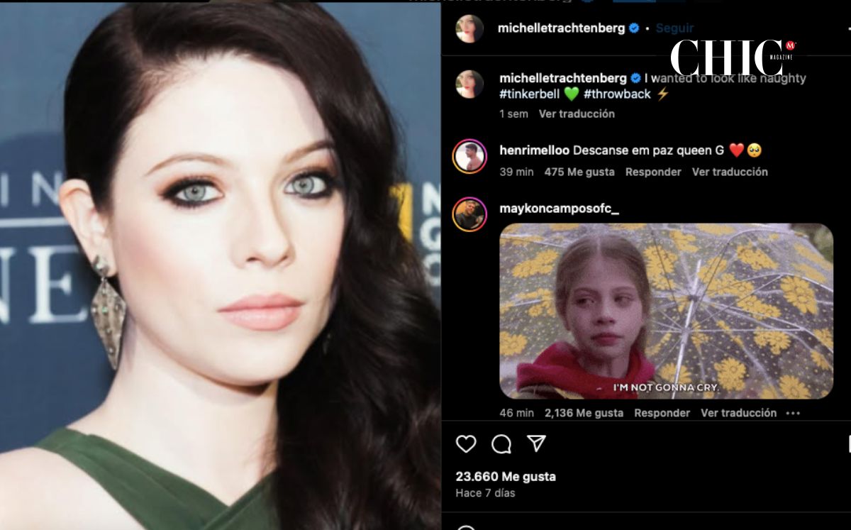Michelle Trachtenberg y su última publicación (Instagram)