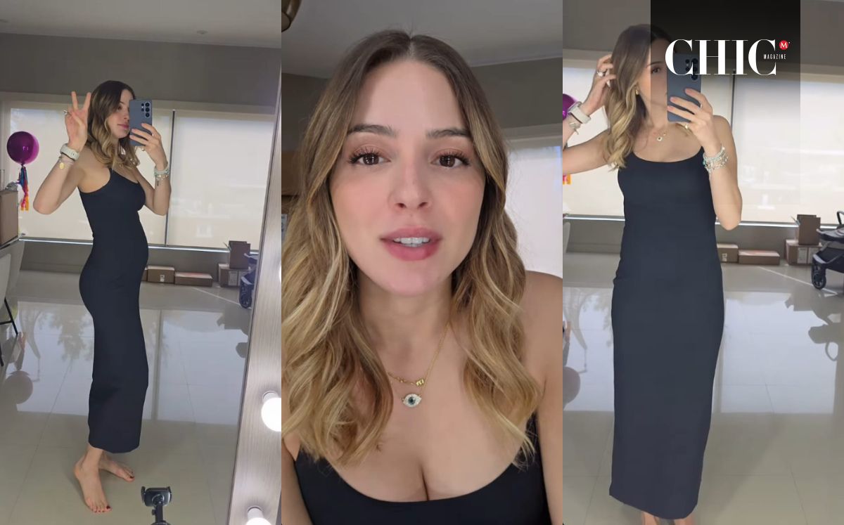 Así se ve Mariana Rodríguez con su vestido de tirantes (Foto: Instagram)
