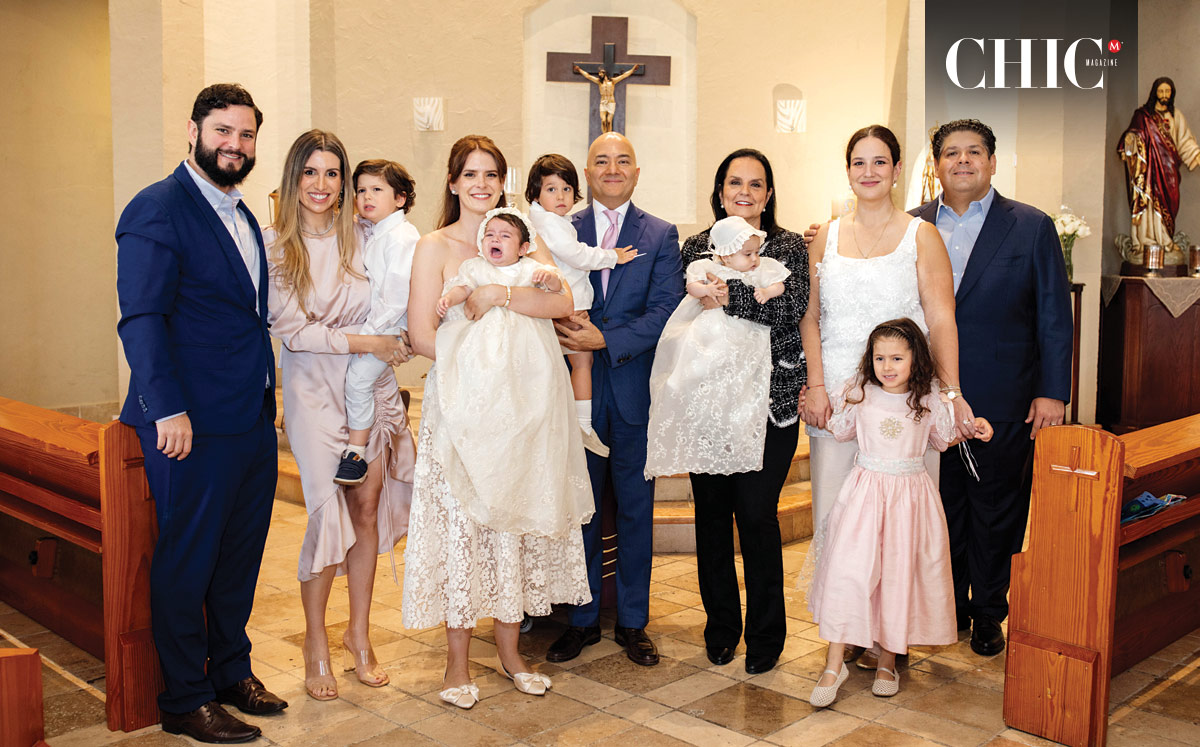 Pablo González Botello, Andrea Morton de González, Pablo González, Lucía González de Jelani, Noah Jelani, Vincent Jelani, Irma Botello de González Sad