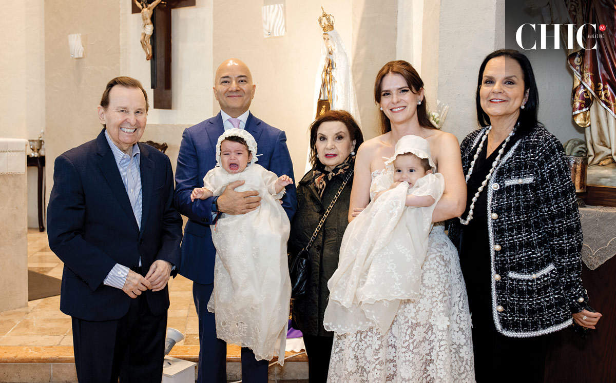Tomás González, Vincent Jelani, Laura Casas de González, Lucía González, Irma Botello de González Sada, Sofía y Emilia