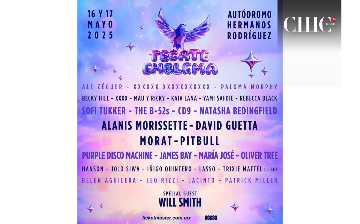 Lineup del Tecate Emblema 2025 (Instagram)