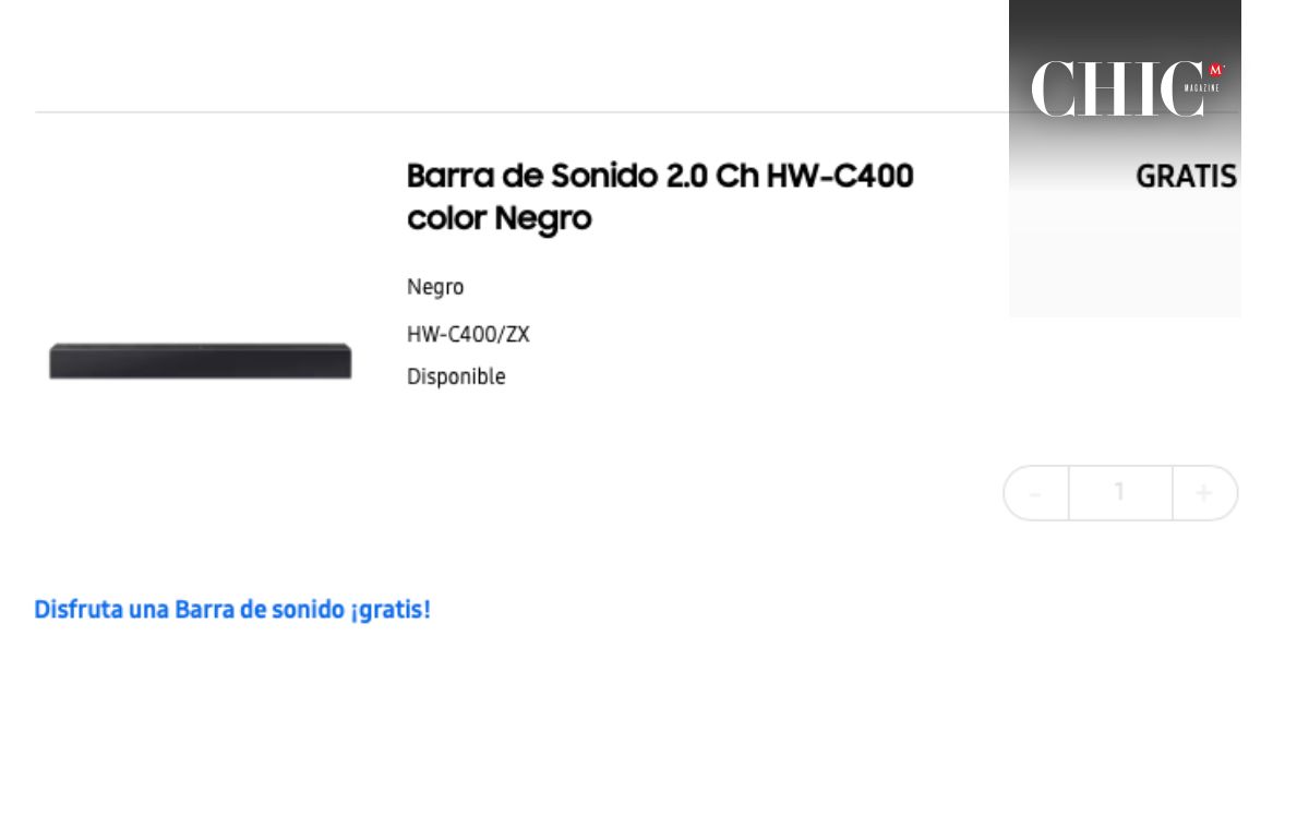 Regalo incluído en la oferta (Samsung Store)