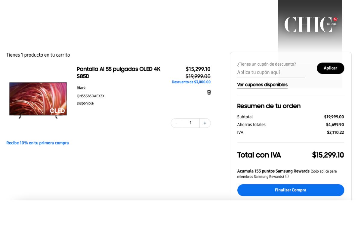 La OLED que transformará tu sala ahora cuesta mucho menos (Samsung)