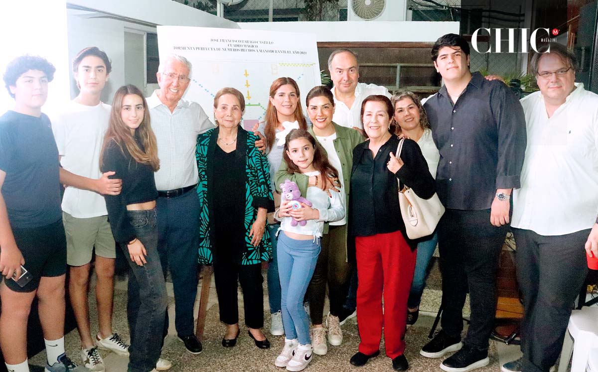MARIANO SARMIENTO, ALEX RÁBAGO, MARIA ANDREA RÁBAGO, PEPE RÁBAGO, OFELIA DE RÁBAGO, ROCIO ARIAS, ANDREA ARIAS, ALEJANDRO RÁBAGO, DULCE FLORES