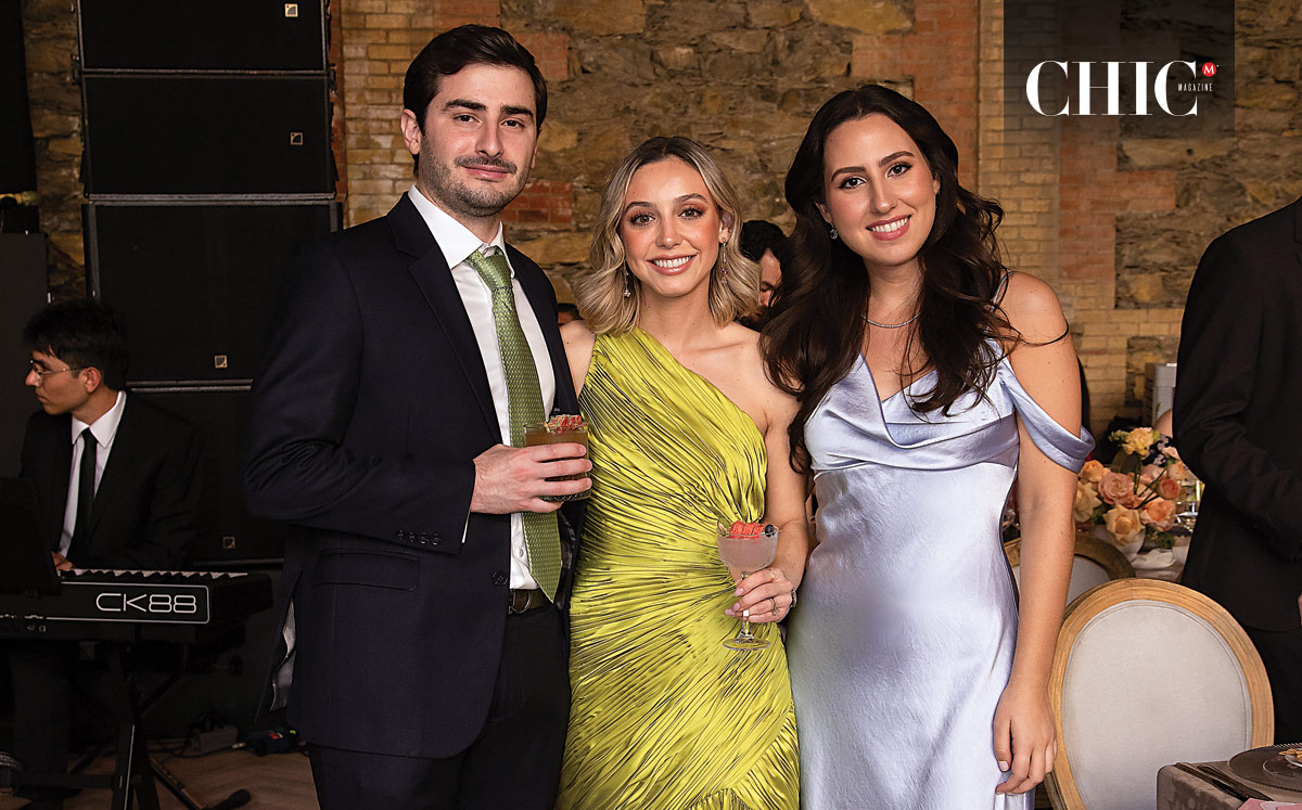 Patricio Trevino, Andrea Delgado y Andrea Kalifa