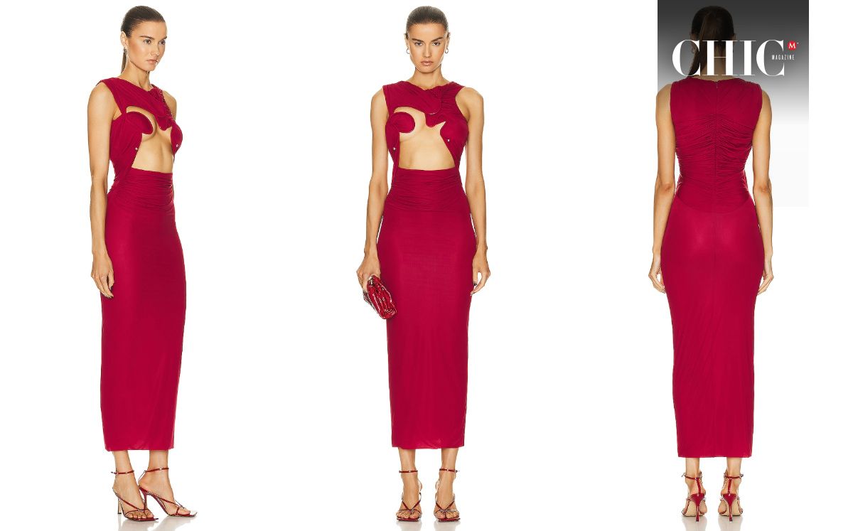 Así se ve el vestido cut-out de Sofía Castro (Foto: Instagram)