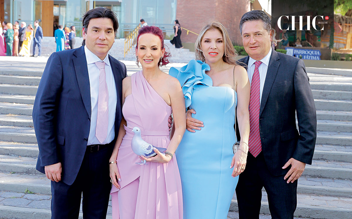 Arturo Moyeda, Mónica García de Moyeda, Mónica Ferrer de Galindo y Gabriel Galindo