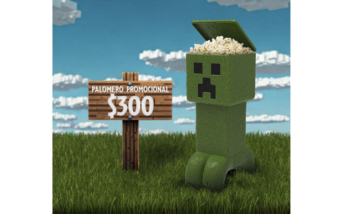 Palomera en Cinépolis de La Película de Minecraft (Ping Solutions)