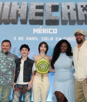 Una película de Minecraft: Así fue la visita de los actores a México (Foto: Getty)