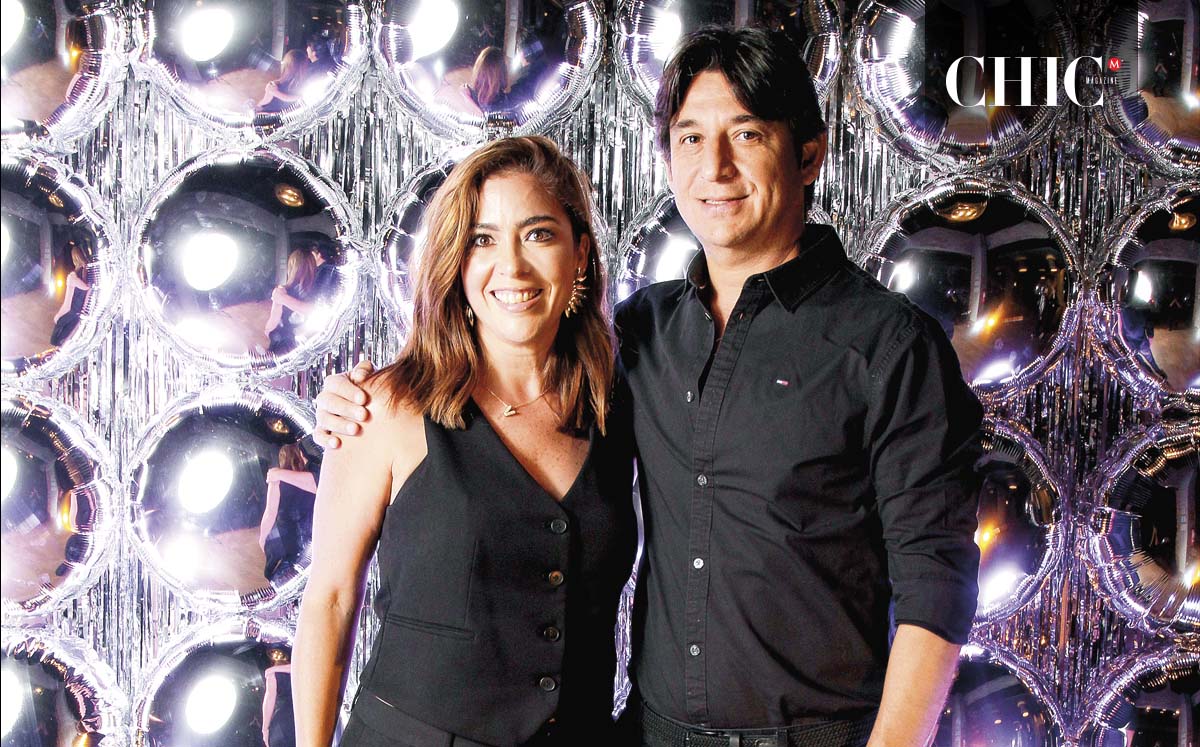 VERO BIAGI Y GERMÁN VELÁZQUEZ posaron en el spot de la fiesta