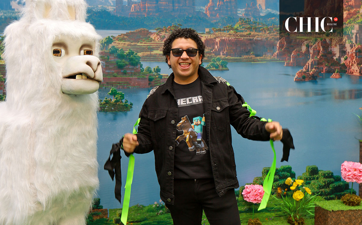 Alfombra verde 'Una película de Minecraft'  (Edgar Segura)
