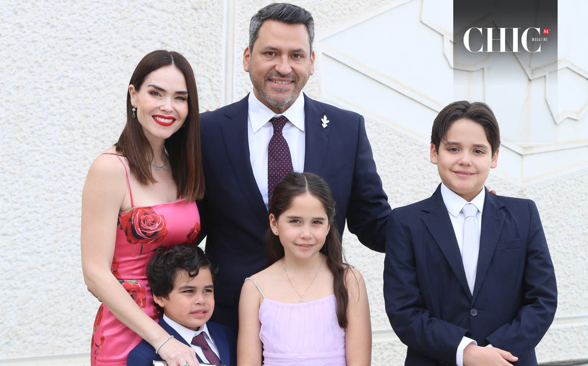 Daniela Zavala, Tomás Montoya, Daniel Montoya, Roberta Montoya y Tomás Montoya