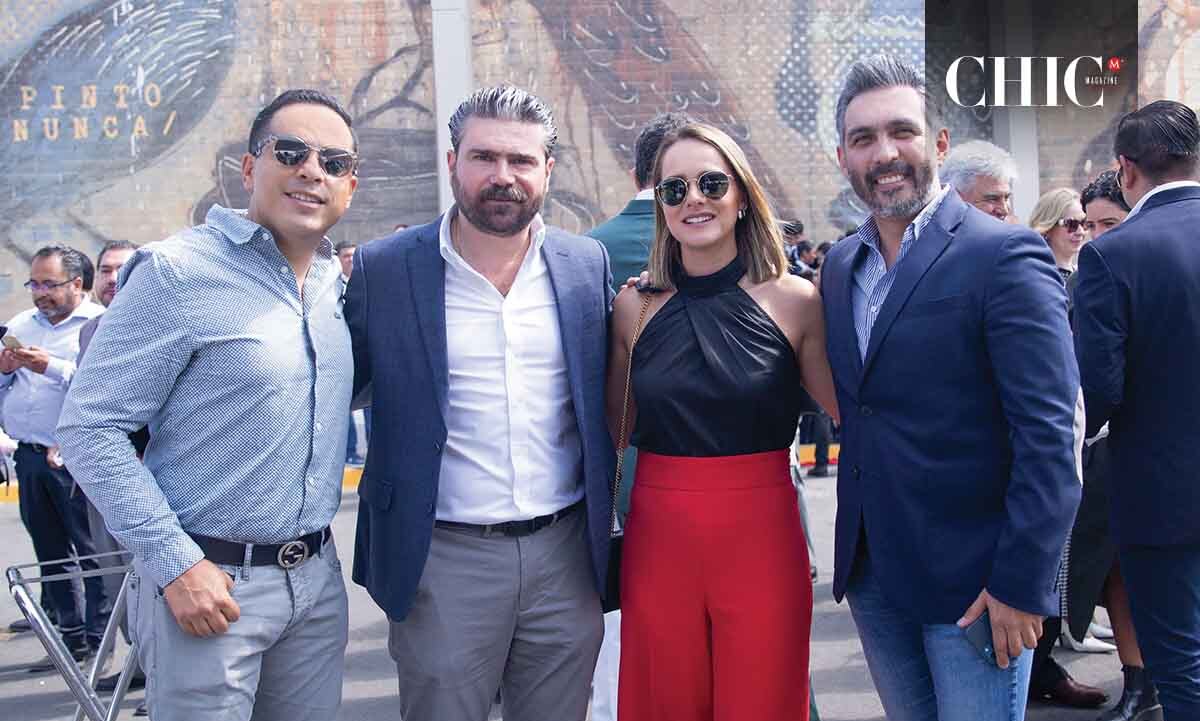 Jesús Flores, Angelines Ruiz de Esparza, Mauricio Corona y Pepe Piña