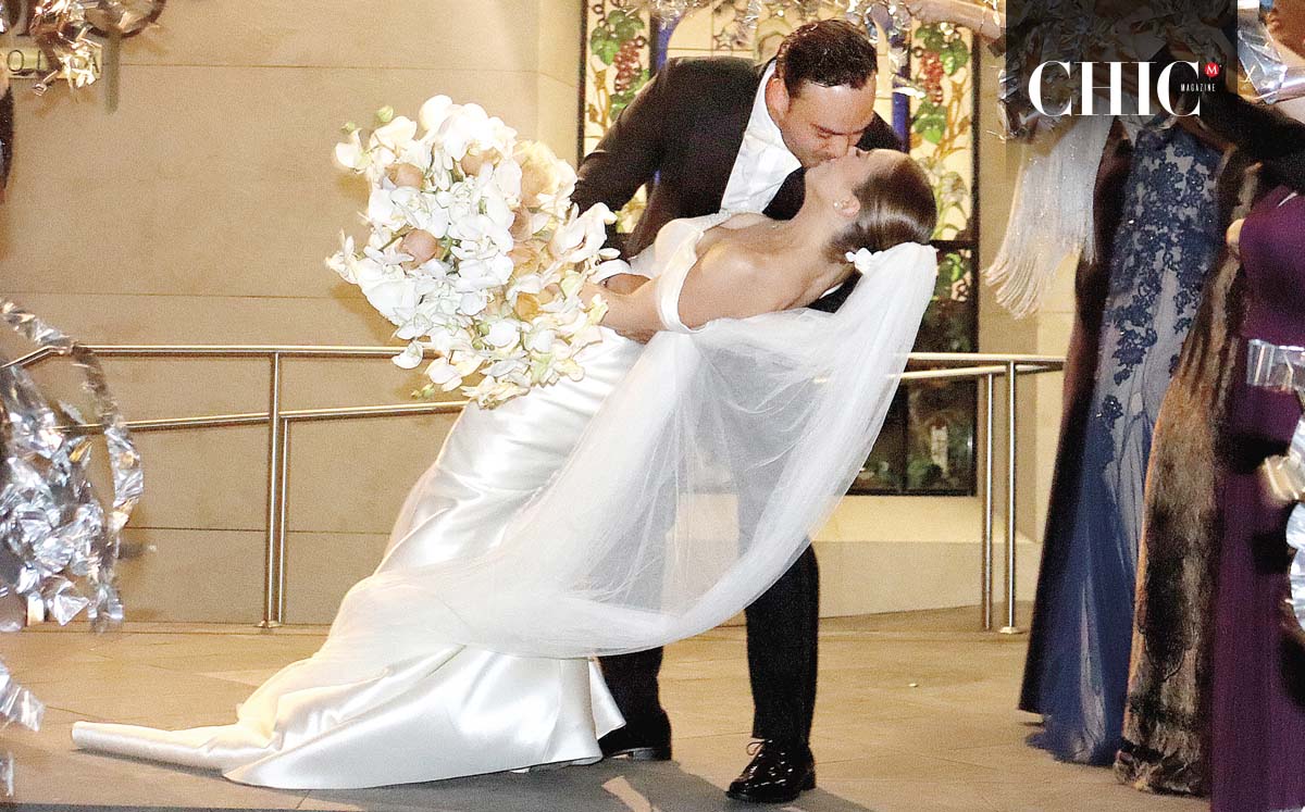 Gabriela Kauachi y José Alberto Manzur tuvieron un romántico momento en la Parroquia de San Pedro y San Pablo