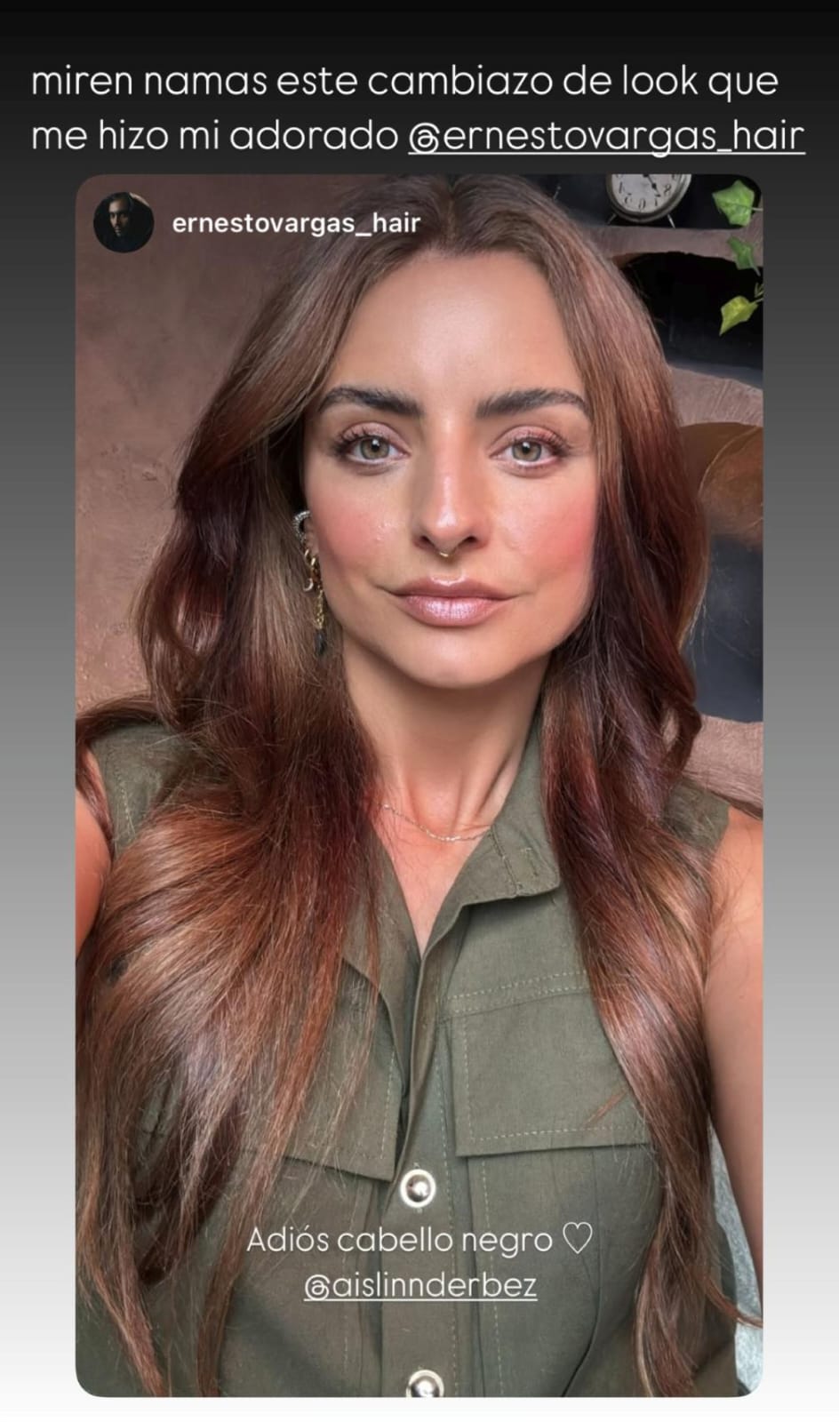 Nuevo look de Aislinn Derbez (Instagram)